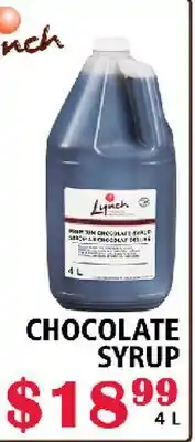 MVR Cash & Carry CHOCOLATE SYRUP offer