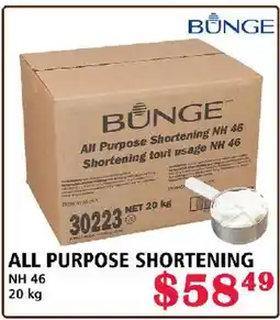 MVR Cash & Carry ALL PURPOSE SHORTENING NH 46 offer