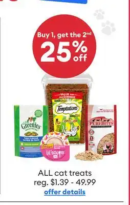 Petsmart ALL cat treats offer