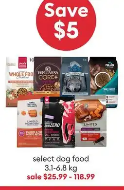 Petsmart select dog food offer