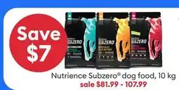 Petsmart Nutrience Subzero dog food offer