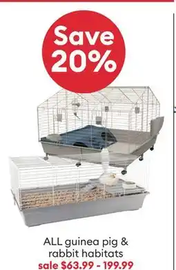 Petsmart ALL guinea pig & rabbit habitats offer