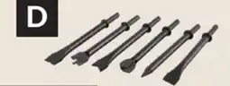 Princess Auto Air Hammer Chisels or Accessory Sets 6 pc 7 in. Long-Shank Assorted Chisel Set offer
