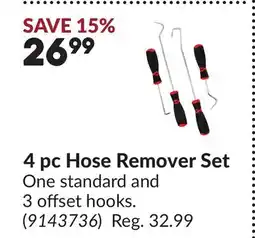 Princess Auto 4 pc Hose Remover Set offer