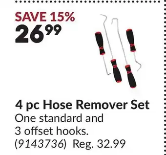 Princess Auto 4 pc Hose Remover Set offer