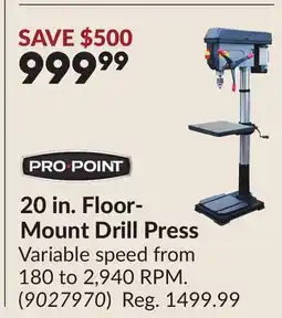Princess Auto 20 in. Floor- Mount Drill Press offer