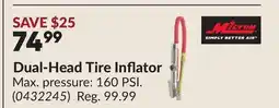 Princess Auto Dual-Head Tire Inflator offer