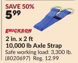 Princess Auto 2 in. x 2 10,000 lb Axle Strap offer