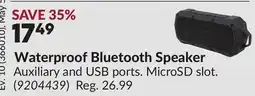 Princess Auto Waterproof Bluetooth Speaker offer