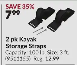 Princess Auto 2 pk Kayak Storage Straps offer