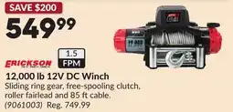 Princess Auto 12,000 lb 12V DC Winch offer