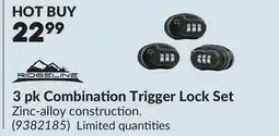Princess Auto 3 pk Combination Trigger Lock Set offer