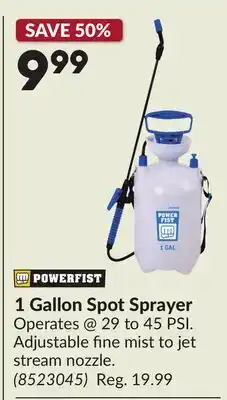 Princess Auto 1 Gallon Spot Sprayer offer