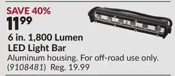 Princess Auto 6 in. 1,800 Lumen LED Light Bar offer
