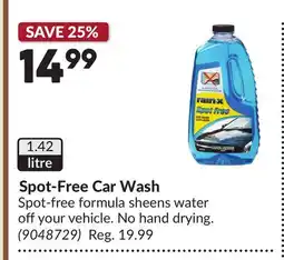 Princess Auto Spot-Free Car Wash offer