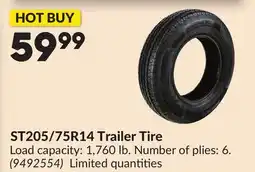 Princess Auto ST205/75R14 Trailer Tire offer