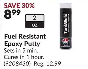 Princess Auto Fuel Resistant Epoxy Putty offer