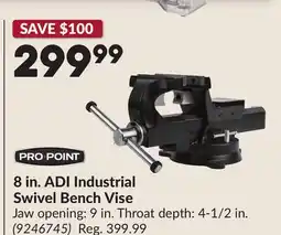 Princess Auto 8 in. ADI Industrial Swivel Bench Vise offer