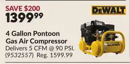 Princess Auto 4 Gallon Pontoon Gas Air Compressor offer