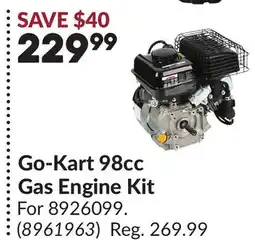 Princess Auto Go-Kart 98cc Gas Engine Kit offer