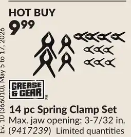 Princess Auto 14 pc Spring Clamp Set offer