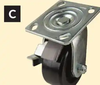 Princess Auto 4 in. Phenolic Casters, Swivel with Brake offer