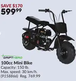 Princess Auto 100cc Mini Bike Capacity: 150 lb offer