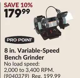 Princess Auto 8 in. Variable-Speed Bench Grinder offer