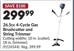 Princess Auto 26.5cc 4-Cycle Gas Brushcutter and String Trimmer offer