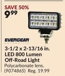 Princess Auto 3-1/2 x 2-13/16 in. LED 800 Lumen Off-Road Light offer
