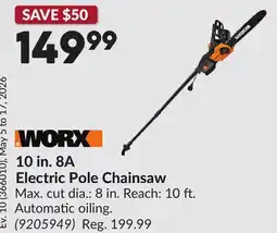 Princess Auto 10 in. 8A Electric Pole Chainsaw offer