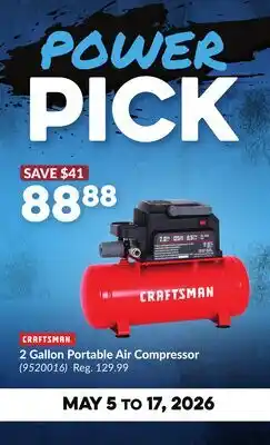 Princess Auto 2 Gallon Portable Air Compressor offer