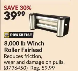 Princess Auto 8,000 lb Winch Roller Fairlead offer