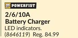Princess Auto 2/6/10A Battery Charger offer