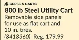 Princess Auto 800 lb Steel Utility Cart offer