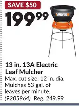 Princess Auto 13 in. 13A Electric Leaf Mulcher offer