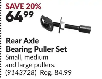 Princess Auto Rear Axle Bearing Puller Set offer