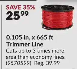 Princess Auto 0.105 in. x 665 Trimmer Line offer