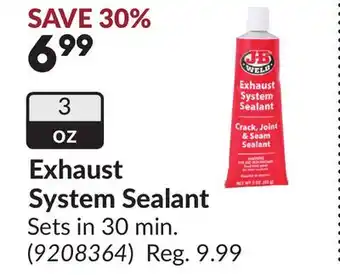 Princess Auto Exhaust System Sealant offer