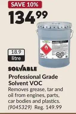 Princess Auto Professional Grade Solvent VOC offer