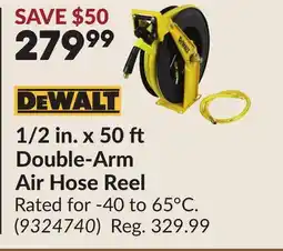 Princess Auto 1/2 in. x 50 Double-Arm Air Hose Reel offer