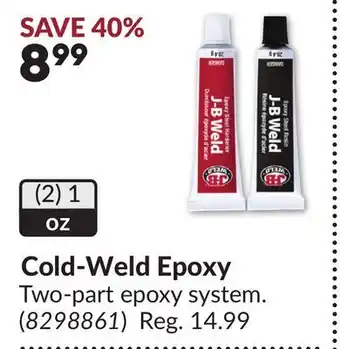 Princess Auto Cold-Weld Epoxy offer