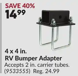 Princess Auto 4 x 4 in. RV Bumper Adapter offer