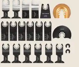 Princess Auto Oscillating Tool Blade Kits, 21 pc. Blade width: 1-3/8 to 3-1/8 in offer