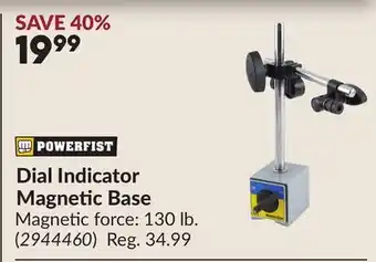 Princess Auto Dial Indicator Magnetic Base offer