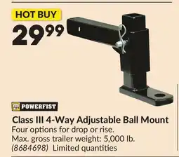 Princess Auto Class III 4-Way Adjustable Ball Mount offer