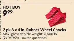 Princess Auto 2 pk 8 x 4 in. Rubber Wheel Chocks offer