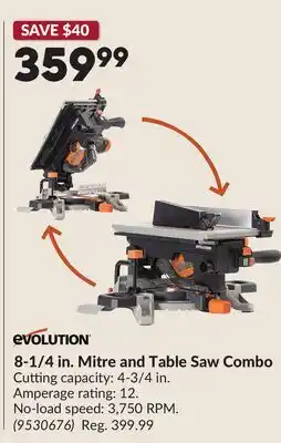 Princess Auto 8-1/4 in. Mitre and Table Saw Combo offer