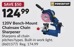 Princess Auto 120V Bench-Mount Chainsaw Chain Sharpener offer