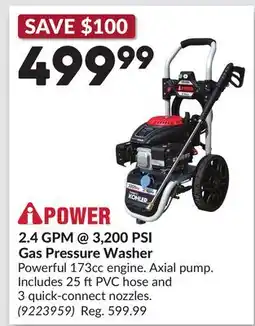 Princess Auto 2.4 GPM @ 3,200 PSI Gas Pressure Washer offer